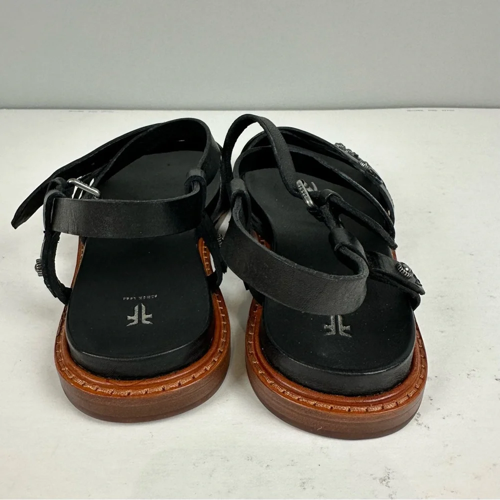 Frye Black and Brown Women's Sandals - Picture 4 of 10